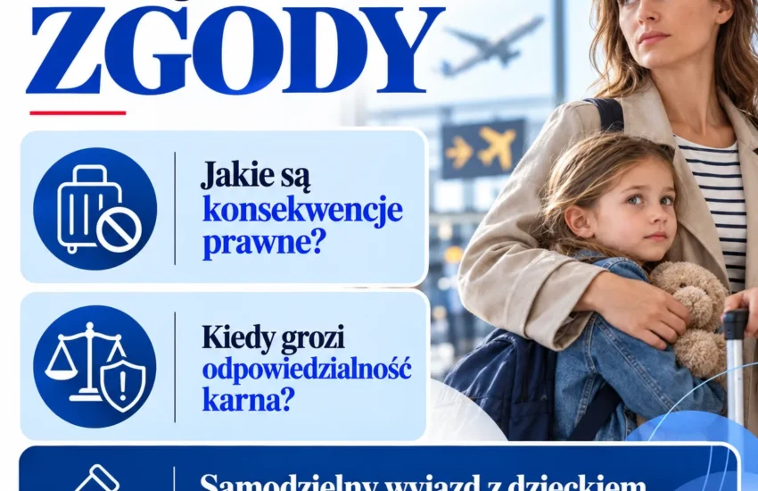 wyjazd dziecka bez zgody